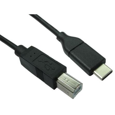 RS PRO Kabel USB do zásuvky IC Vnější, řada: RS PRO, A: USB typu C, 1 m Vnější, Černá, B: USB B