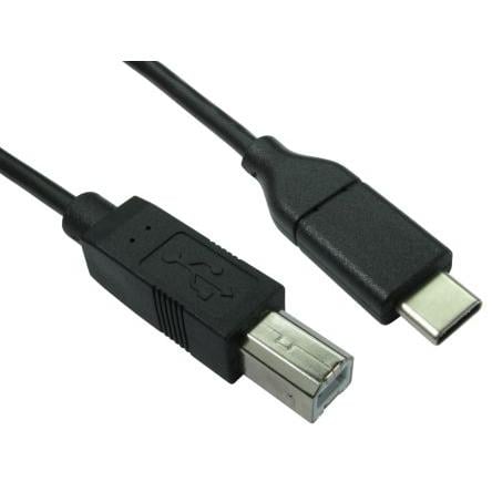 RS PRO Kabel USB do zásuvky IC Vnější, A: USB typu C, 2 m Vnější, Černá, B: USB B