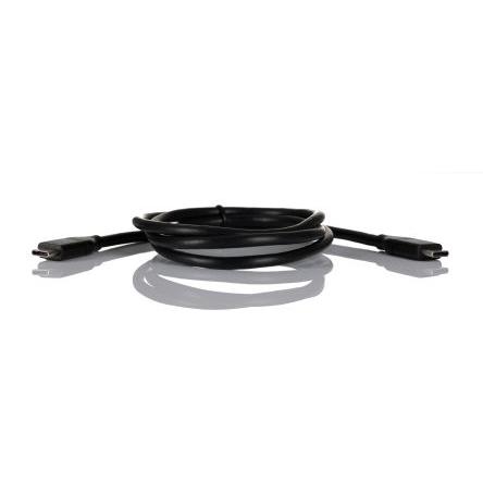 RS PRO Kabel USB do zásuvky IC Vnější, A: USB typu C, 1 m Vnější, Černá, B: USB typu C