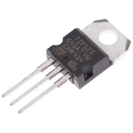 STMicroelectronics Tranzistor Darlington 1 5 A PnP 60 V HFE:1000, TO-220, počet kolíků: 3 kolíkový