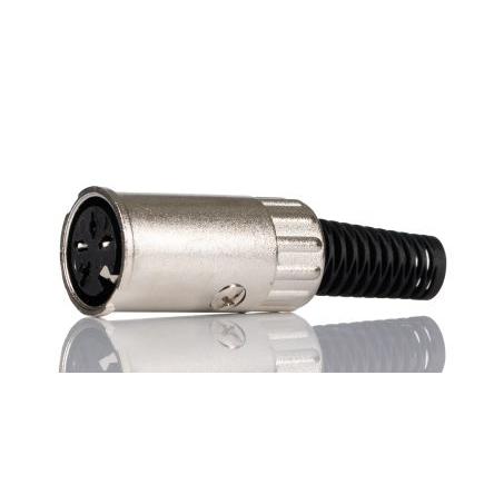 RS PRO Zásuvka DIN, řada: RS PRO, počet kontaktů: 4, velikost: Standard, 250V, IP40, typ připojení: šroubový uzávěr