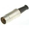 RS PRO Zástrčka DIN, řada: RS PRO, počet kontaktů: 5, velikost: Standard, 50V, orientace těla: Rovný, typ připojení:
