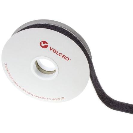 Pás se smyčkami, Černá 20mm x, délka: 5 m Předem nařezané Velcro