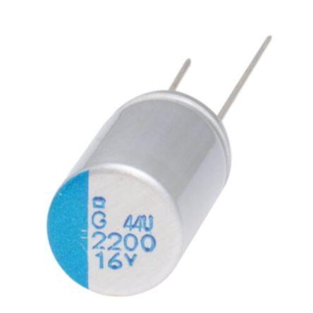 CHEMI-CON 390 μF Průchozí otvor 25V