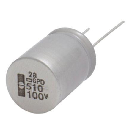 Kondenzátor, řada: GPD 4700 μF ±20 % 0.22Ω 25V dc Radiální vedení, Průchozí otvor AEC-Q200 CHEMI-CON