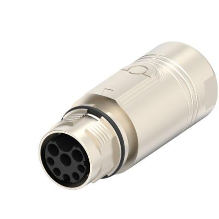 Kulatý konektor, počet kontaktů: 9, Kabel, velikost: Standard TE Connectivity, pohlaví kontaktu: Vnější, orientace těla: