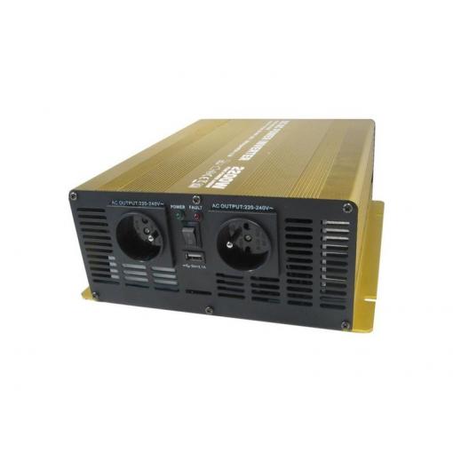 Měnič napětí Soluowill NP2200-12 12V/230V 2200W čistá sinusovka