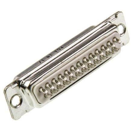 Amphenol Communications Solutions Konektor D-Sub, počet kontaktů: 25, orientace těla: Rovný 2.76 mm, Montáž do panelu