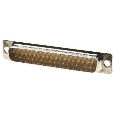 Amphenol Communications Solutions Konektor D-Sub, počet kontaktů: 37, orientace těla: Rovný 2.76 mm, Montáž do panelu