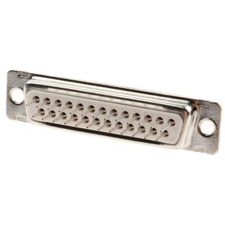 Amphenol Communications Solutions Konektor D-Sub, řada: D, počet kontaktů: 25, orientace těla: Rovný 2.76 mm, Průchozí