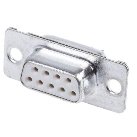 Amphenol Communications Solutions Konektor D-Sub, řada: D, počet kontaktů: 9, orientace těla: Rovný 2.74 mm, Průchozí