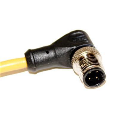 Kabel ovladače snímače, A: Vnější, A: M12, Pravoúhlý 4, B: Bez koncovky, 250V, IP68, řada: C4B05 Mueller Electric 10 m