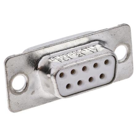 Amphenol Communications Solutions Konektor D-Sub, počet kontaktů: 9, orientace těla: Rovný 2.74 mm, Montáž do panelu