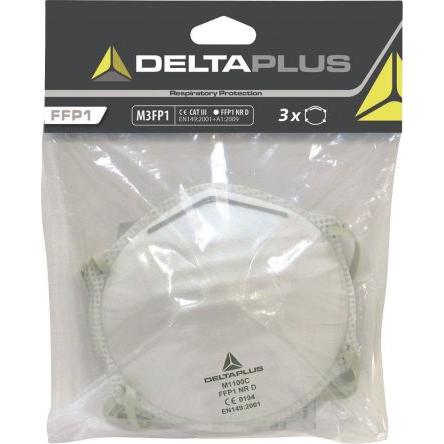 Delta Plus Jednorázový respirátor, řada: Confort Lisovaný Nastavitelný nebo fixní FFP1