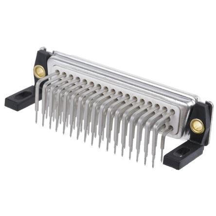 Amphenol Communications Solutions Konektor D-Sub, řada: D, počet kontaktů: 50, orientace těla: Pravý úhel 2.76 mm,