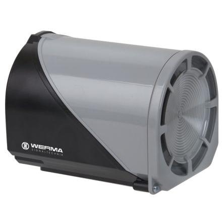 Werma Elektronická siréna, řada: 144 Základna Černá 32 230V EAC, CE, UKCA 105 dB @ 1m IP65 St.