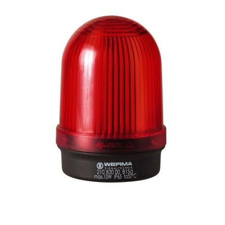 Werma Maják, řada: 210 Nepřetržité barva Červená 230V BA15d Základna 500mA CE IP65