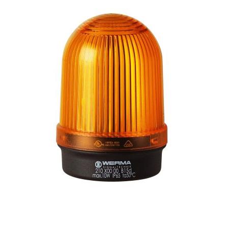 Werma Maják, řada: 210 Nepřetržité barva Žlutá 230V BA15d Základna 500mA CE IP65
