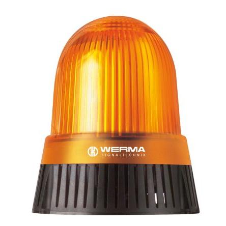 Werma Kombinace sirén a majáků, řada: 430 Nepřetržité světlo barva Žlutá 230V IP65 LED Základna WEEE, EAC, CE, CCC 98 dB