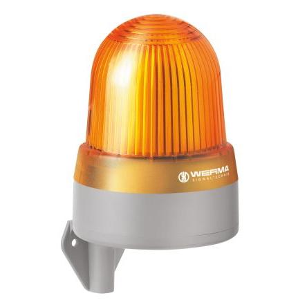 Werma Kombinace sirén a majáků, řada: 433 Nepřetržité světlo barva Žlutá 24V IP65 LED Nástěnná CCC, CE, EAC, WEEE 114 dB