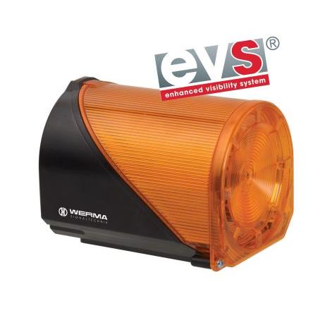 Werma Kombinace sirén a majáků, řada: 444 barva Žlutá 230V IP65 LED Nástěnná, Základna WEEE, EAC, CE, CCC 98 dB @ 1m