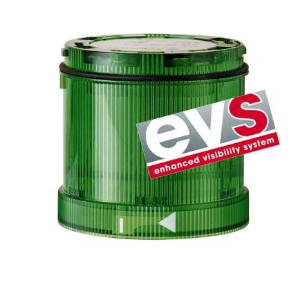 Werma, rozsah: KS71 Svítilna barva čočky Zelená LED Blikající světelný prvek 24V barva pouzdra Zelená základna 70 mm DC
