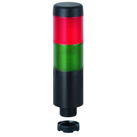 Werma Souprava světel systému Andon, řada: Kompakt 37 LED Bzučák 2 světelných prvků barva Červená, Zelená 12V Vestavěný