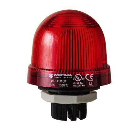 Werma Maják, řada: 816 Nepřetržité barva Červená 24V LED Vestavěný 500mA CE IP65