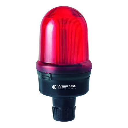 Werma Maják, řada: 826 Nepřetržité barva Červená 230V Žárovka Trubka RoHS IP65