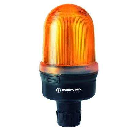 Werma Maják, řada: 826 Nepřetržité barva Žlutá 230V Žárovka Trubka RoHS IP65