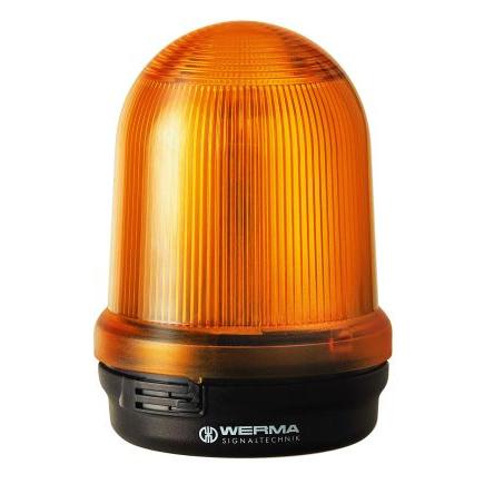 Werma Maják, řada: 829 Nepřetržité barva Žlutá 24V LED Základna 150mA CE Certified UKCA IP65