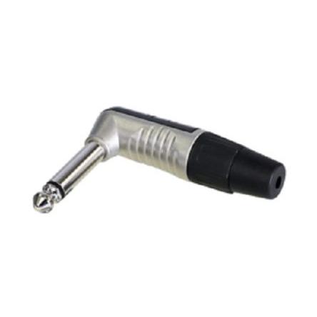 Re-An Products Konektor jack, Kabel, Monofonní zástrčka Vnější, 1/4 in, orientace těla: Pravý úhel, materiál kontaktu: