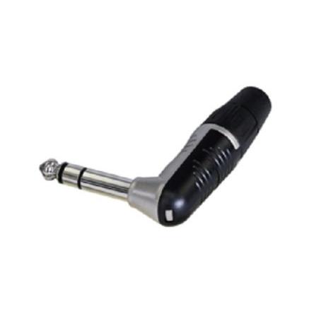 Re-An Products Konektor jack, Kabel, Stereo Vnější, 1/4 in, orientace těla: Pravý úhel, materiál kontaktu: Mosaz,