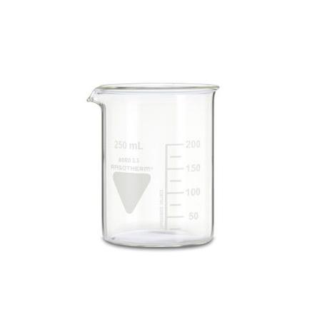 Kádinka, Borosilikátové sklo, kapacita: 250ml RS PRO