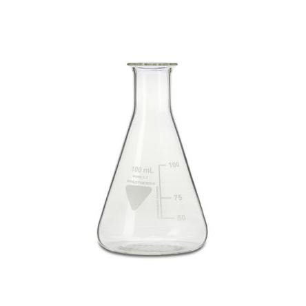 Laboratorní baňka, Borosilikátové sklo, kapacita: 50ml RS PRO