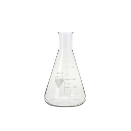 Laboratorní baňka, Borosilikátové sklo, kapacita: 500ml RS PRO