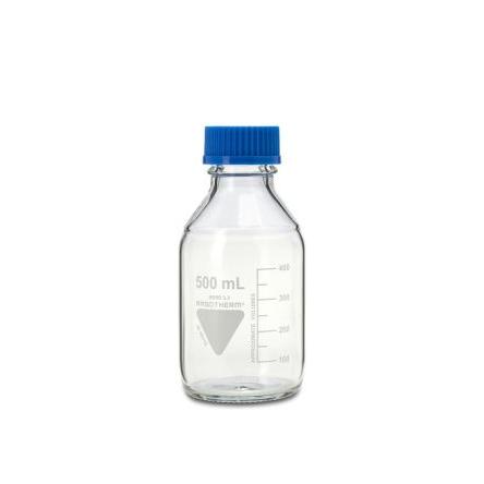 RS PRO Laboratorní láhev, délka: 176 mm, kapacita: 500ml, průměr: 86 mm, Polypropylen, typ hrdla: Široký krk, typ láhve: