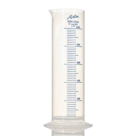 RS PRO Odměrná kádinka, kapacita: 1000ml, délka: 285 mm, Polypropylen, průměr: 83 mm