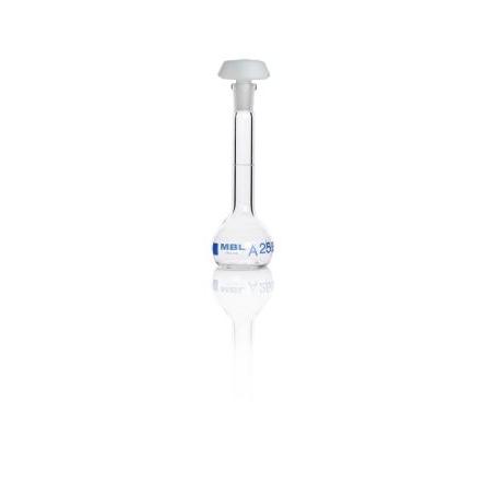 RS PRO Laboratorní láhev, délka: 110 mm, kapacita: 25ml, Borosilikátové sklo, typ hrdla: Úzký krk, typ láhve: Odměrná
