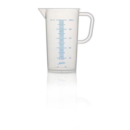 Laboratorní odměrka, Polypropylen, kapacita: 250ml RS PRO
