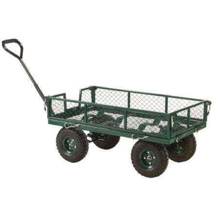 Plochý vozík Bočnice pletivo Ocel nosnost 250 kg RS PRO 1.07 m 1.17m 515 mm