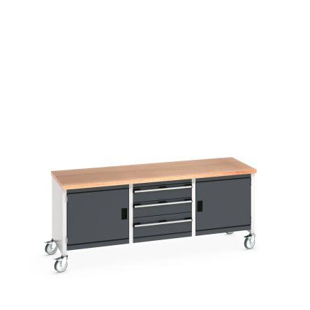 Bott Pracovní stůl 840 mm Přenosné, délka: 750 mm 2m, Ocel 300kg