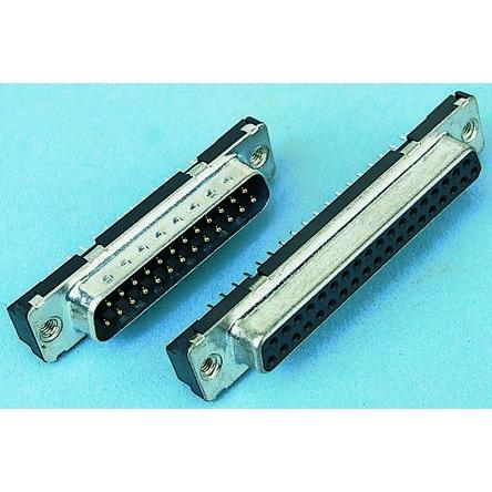 RS PRO Konektor D-Sub, řada: RS PRO, počet kontaktů: 9, orientace těla: Rovný 2.74 mm, Průchozí otvor Vnější,