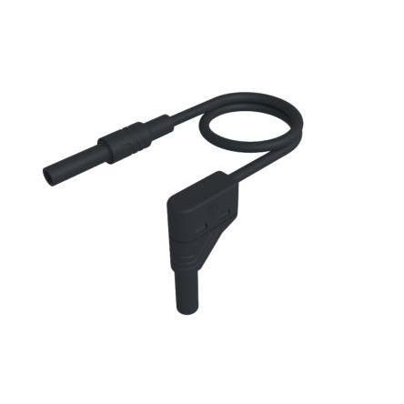 Hirschmann Test & Measurement Vodič zkušebního hrotu 4 mm, Černá 32A, délka kabelů: 1 m, 1000V, Polyvinylchlorid, úroveň