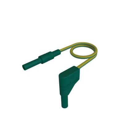 Hirschmann Test & Measurement Vodič zkušebního hrotu 4 mm, Žlutá, Zelená 32A, délka kabelů: 1 m, 1000V,
