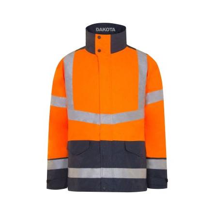 T2S DAKOTA Oranžová Unisex Bunda 4v1 XL