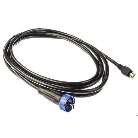 Bulgin Kabel USB Vnější, řada: 400, A: Micro USB typ B, 2 m Vnější, Černá, B: Mini USB typu A