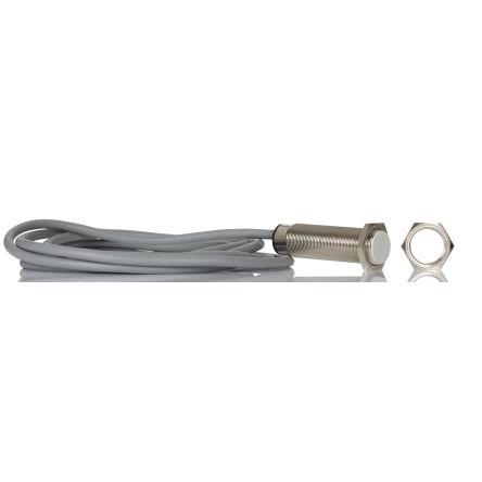 RS PRO Indukční bezdotykový snímač Válec se závitem M18 300mA IP67 2vodičové 20 Hz 8 mm 250 V ac 250 V dc