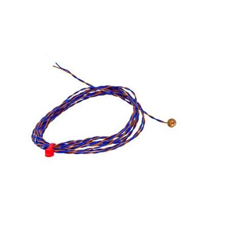 Termočlánek s měděným diskem 2 m kabel typ K Měď 2 m sonda, 0 °C 6.35 mm na 200 °C BS RS PRO