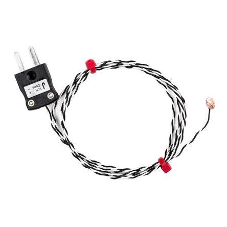 Termočlánek s m��děným diskem 5 m kabel typ K Měď 5 m sonda, 0 °C 6.35 mm na 200 °C IEC, RoHS Compliant RS PRO